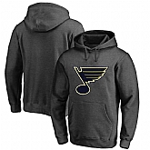Men's Customized St. Louis Blues Dark Gray All Stitched Pullover Hoodie,baseball caps,new era cap wholesale,wholesale hats